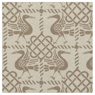 Gothic Revival Birds and Knots Fabric