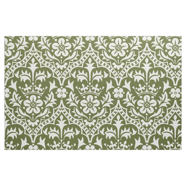 Gothic Revival Crowned Rose Fabric (Fat Quarter)