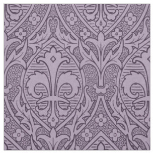 Gothic Revival Fleur de Lys - Lavender Fabric