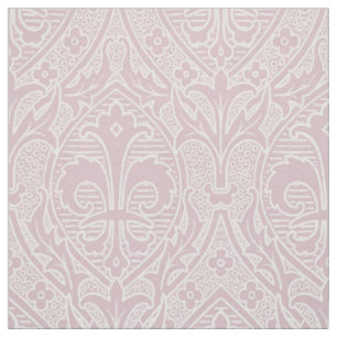 Gothic Revival Fleur de Lys - Muted Pink Fabric