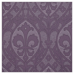 Gothic Revival Fleur de Lys - Purple Fabric