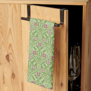 Gothic Revival Floral Kitchen Towel
