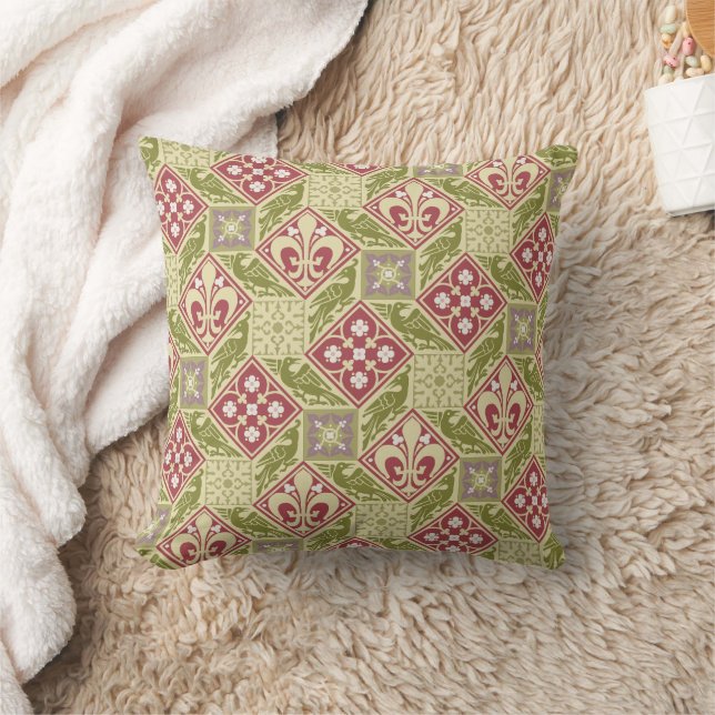 Gothic Revival Tiles Cushion (Blanket)