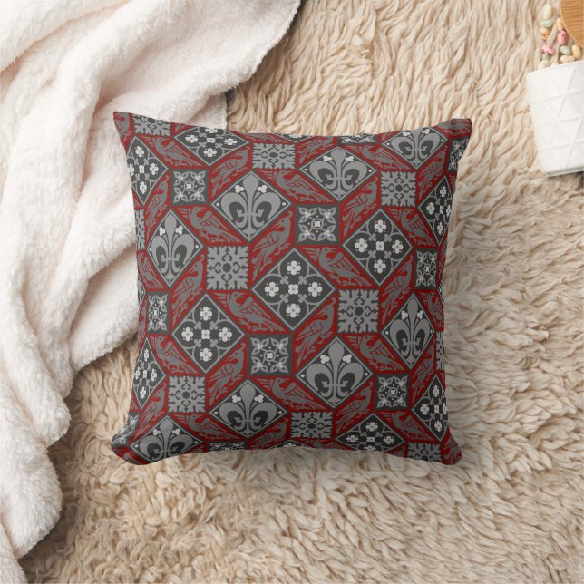 Gothic Revival Tiles Cushion (Blanket)