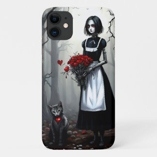 Gothic Robot Girl iPhone 11 Case