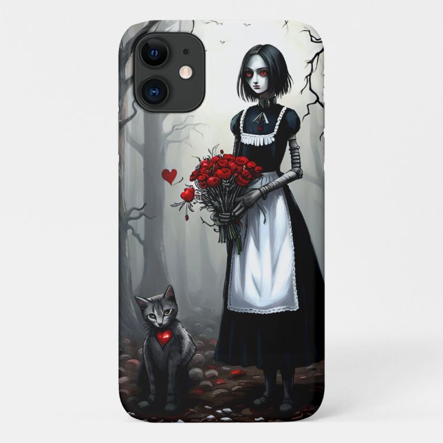 Gothic Robot Girl Case-Mate iPhone Case (Back)