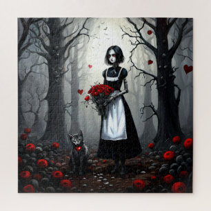 Gothic Robot Girl Jigsaw Puzzle