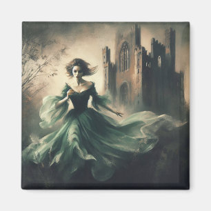 Gothic Romance Book Cover Spooky Castle Horror Magnet