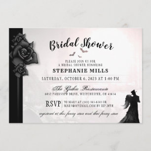 Gothic Romance Bridal Shower Invitation