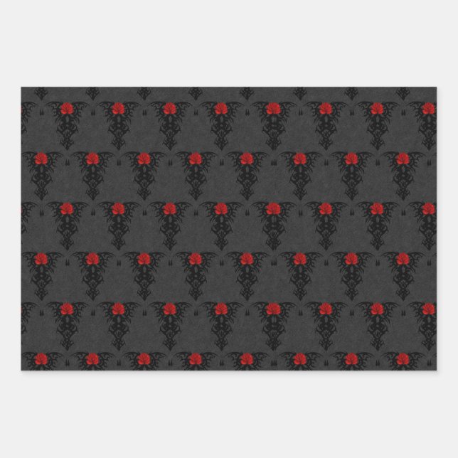 Gothic Romance Collection Wrapping Paper Sheet (Front)