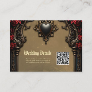 Gothic Romance: Hidden Passion. Enclosure Card