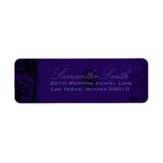 Gothic Romance Return Label Return Address Label (Front)