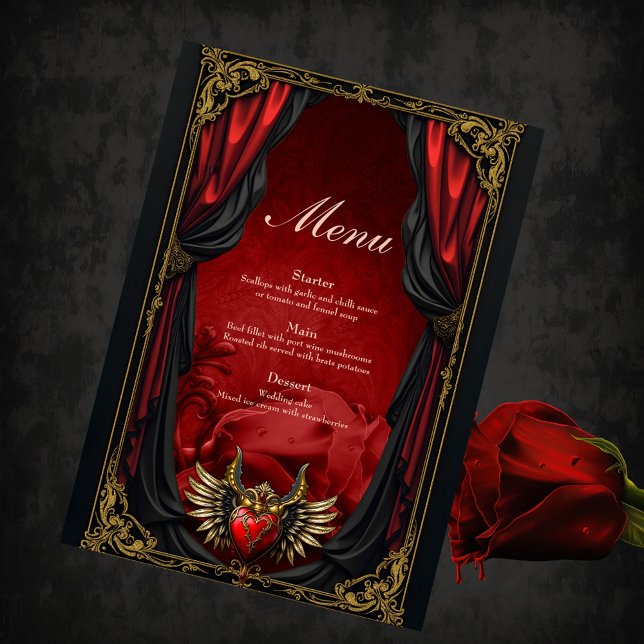 Gothic Romance, the heart of passion.  Menu (Creator Uploaded)