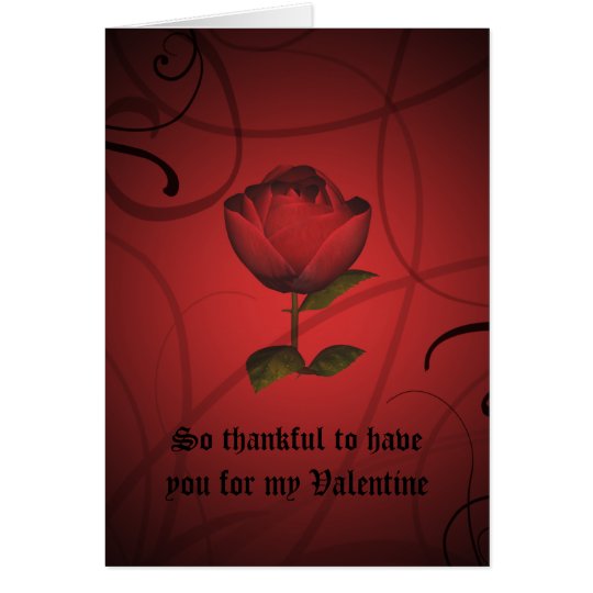 Gothic romance valentine's day card