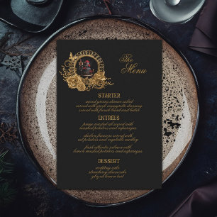 Gothic Romance Wedding Reception Dinner Menu