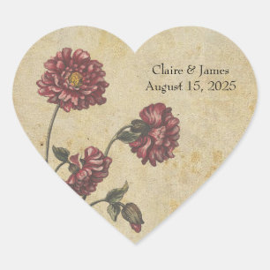 Gothic Romance Wedding Stickers – Dark & Elegant