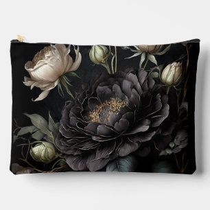  Gothic Rose Arrangement Black Flower Accessory Pouch