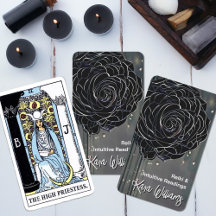 Gothic Rose Black & Grey Intuitive Readings Floral