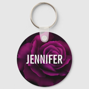 Gothic Rose, Candle, Parchment and Locket Key Ring