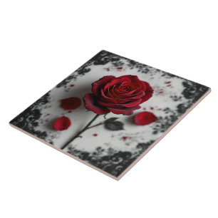 Gothic Rose  Ceramic Tile