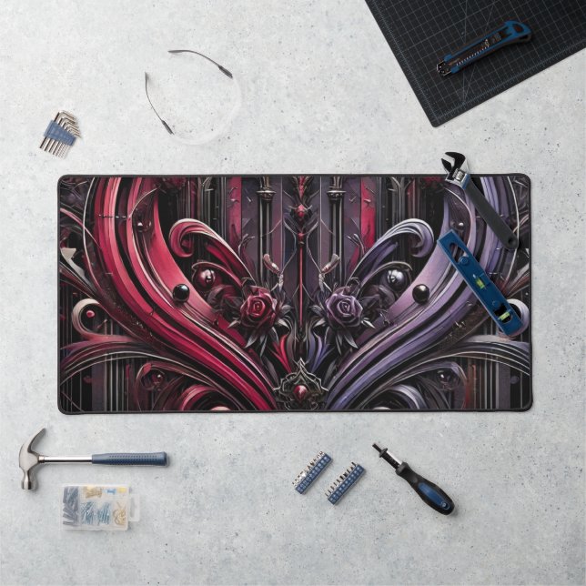 Gothic Rose Desk Mat (Workstation)