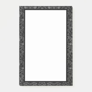 Gothic Rose in Black and Grey Post-it Notes