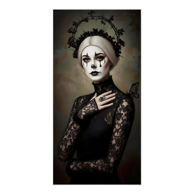Gothic Rose Queen – Dark Romantic Art Poster (Front)