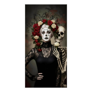 Gothic Rose Queen – Dark Romantic Art Poster