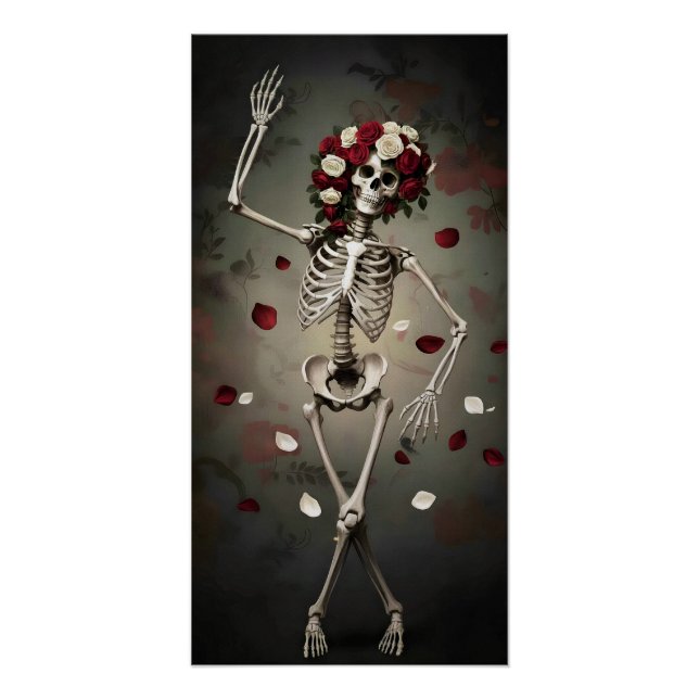 Gothic Rose Queen – Dark Romantic Art Poster (Front)