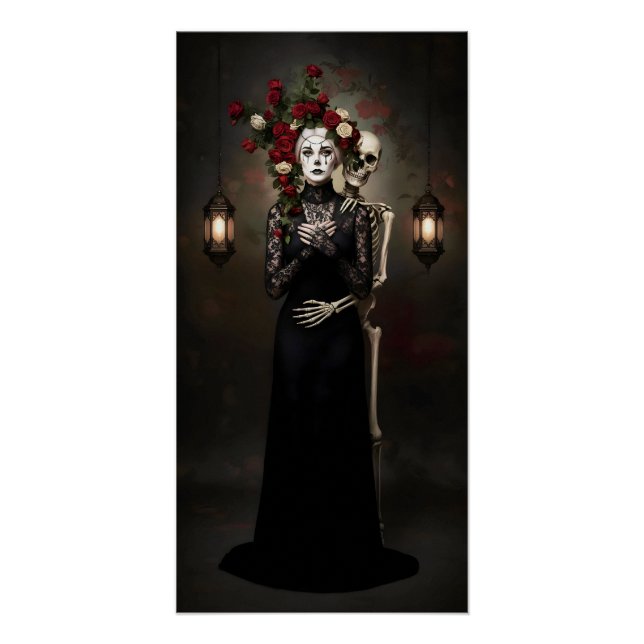 Gothic Rose Queen – Dark Romantic Art Poster (Front)