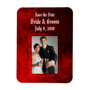 Gothic Rose Save the Date Premium Magnet
