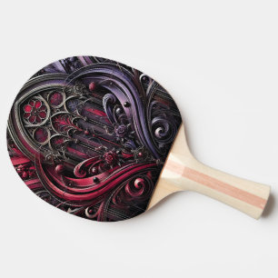 Gothic Rose Table Tennis Paddle - Ping Pong Paddle