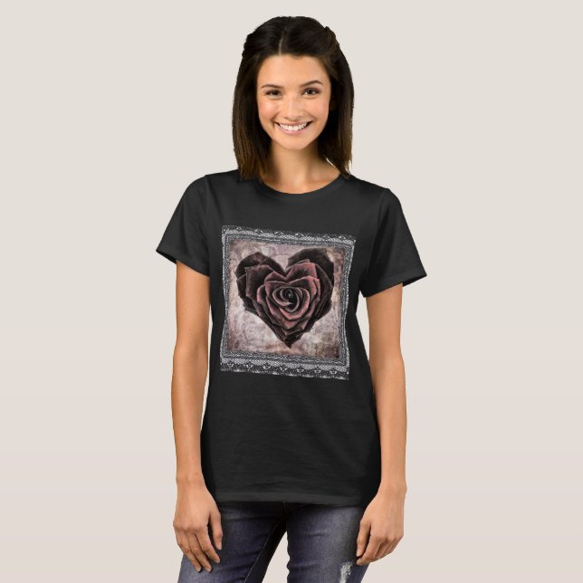 Gothic Rose Valentine T-shirt (Front Full)