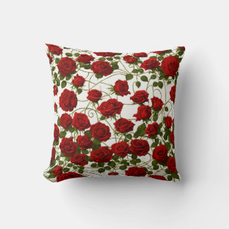 Gothic Rose Vine Seamless Pillow Design