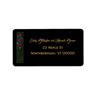 Gothic Roses Address Labels