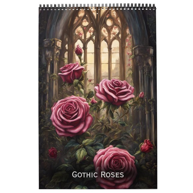 Gothic Roses by Ivy and Bat Gothic Art Calendar (Cover)