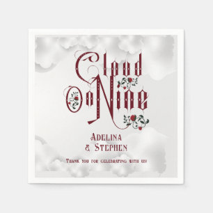 Gothic Roses Cloud Nine Halloween Wedding Napkin