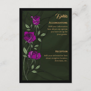 Gothic Roses Enclosure Card