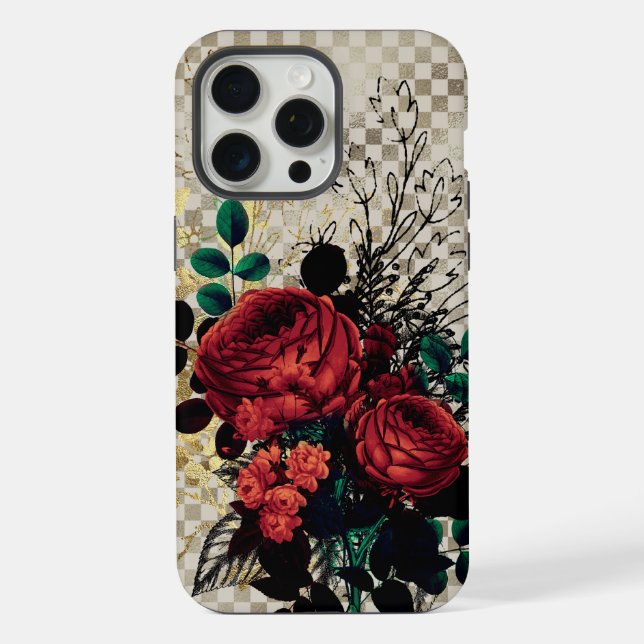 Gothic Roses  iPhone Case (Back)