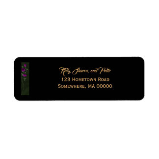 Gothic Roses Return address labels