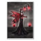 Gothic Ruby Fairy Fantasy Art Card