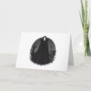 Gothic Salem Witch at Midnight Invitation