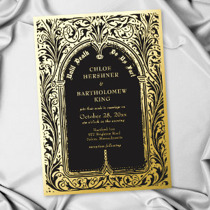 Gothic Sapphire Black Mediaeval Until Death Weddin