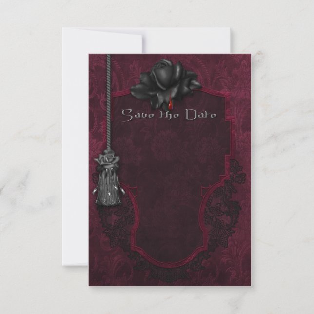 Gothic Save the Date Card (Front)