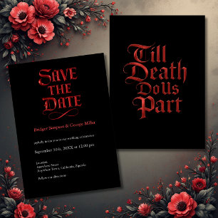 Gothic Save the Date – Till Death Do Us Part Invitation