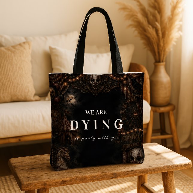 Gothic Scary Halloween Tote Bag (Creator Uploaded)
