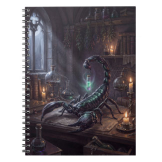 Gothic Scorpion Dark Alchemy Art Print Notebook