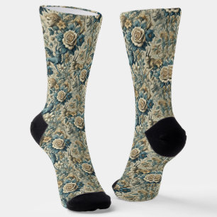 Gothic Serenade – Gothic Victorian Tapestry Socks