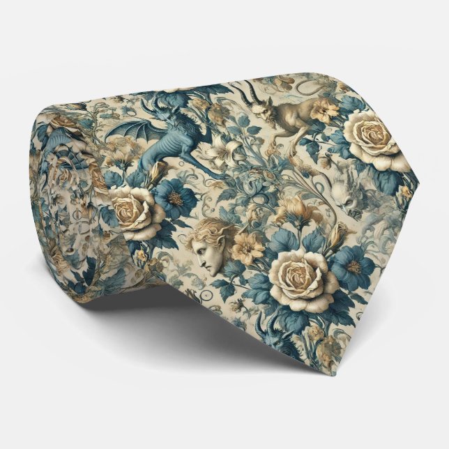 Gothic Serenade – Gothic Victorian  Tie (Rolled)