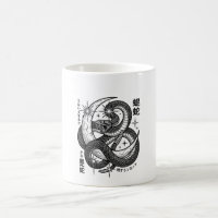 Gothic Serpent and Crescent Moon Dark Aesthetic Gr